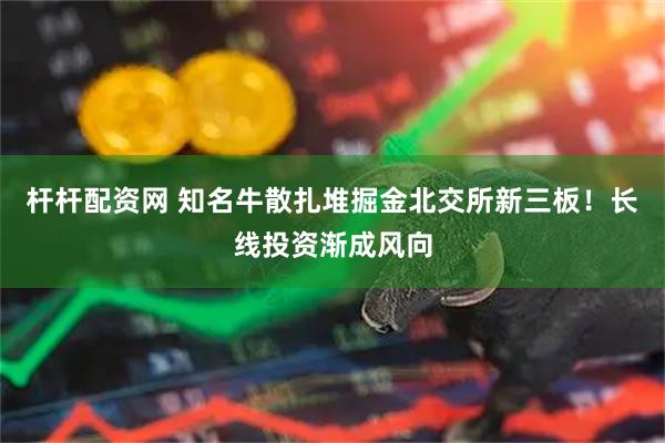 杆杆配资网 知名牛散扎堆掘金北交所新三板！长线投资渐成风向