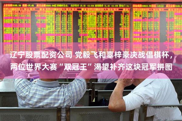 辽宁股票配资公司 党毅飞和辜梓豪决战倡棋杯，两位世界大赛“双冠王”渴望补齐这块冠军拼图